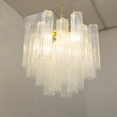 Suspension Lamp in Clear Murano Glass, Italy, 1990s-MPO-1761728