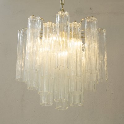 Suspension Lamp in Clear Murano Glass, Italy, 1990s-MPO-1761728