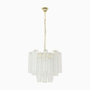 Suspension Lamp in Clear Murano Glass, Italy, 1990s-MPO-1761728