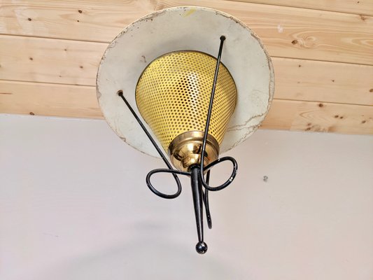 Suspension Lamp in Perforated Sheet Metal in the Style of Mategot-DLN-1167638