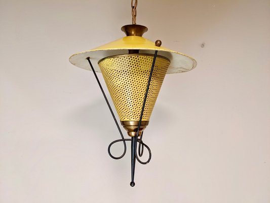 Suspension Lamp in Perforated Sheet Metal in the Style of Mategot-DLN-1167638