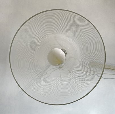 Suspension Lamp in Spiral Murano Glass, Italy, 1970s-FER-1387891