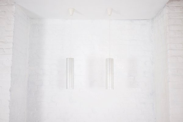 Suspensions in Frosted Glass from Doria, 1970s, Set of 2-OWS-1791244