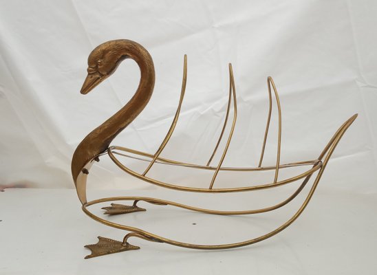 Swan Magazine Holder from Maison Jansen-LLP-992798