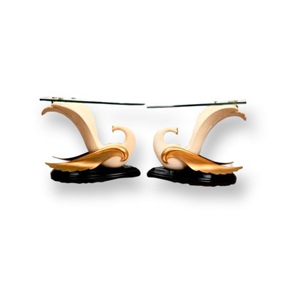 Swan Tables in the Style of Jean-Henri Jansen, Set of 2-TCS-1060788