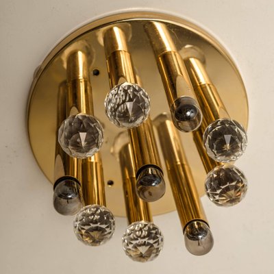 Swarovski Crystal and Gilt Brass Flush Mount by Ernst Palme, 1960s-VDW-991453