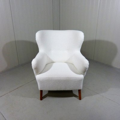 Swedish Armchair in Bouclé, 1950s-TU-1407238