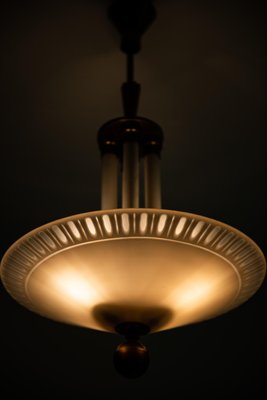 Swedish Art Deco Ceiling Lamp, 1940s-SC-586996