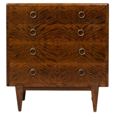 Swedish Art Deco Stained Birch Chest of Drawers, 1920s-MJF-1407000