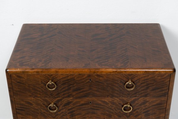 Swedish Art Deco Stained Birch Chest of Drawers, 1920s-MJF-1407000