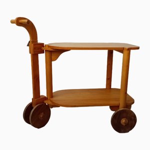 Swedish Bar Cart in Pine, 1970s-GJF-1763546