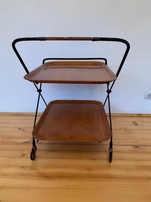 Swedish Bar Trolley by Paul Nagel for JIE Gantofta, 1950s-RTR-573644