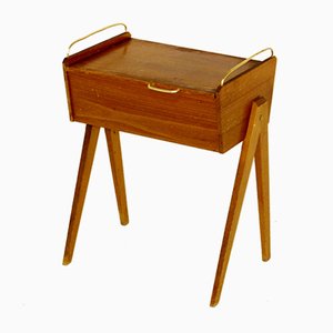 Swedish Beech Nightstand, 1960s-GEK-947460