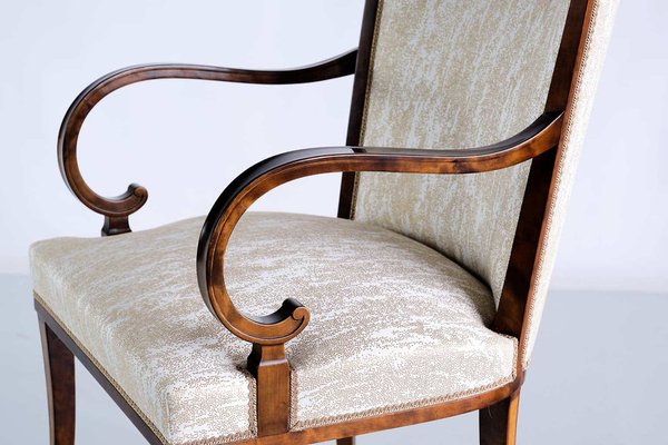 Swedish Birch and Satinwood Armchairs by Carl Malmsten for Bodafors, 1930s, Set of 2-FMT-1275173