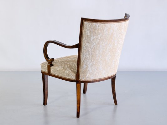 Swedish Birch and Satinwood Armchairs by Carl Malmsten for Bodafors, 1930s, Set of 2-FMT-1275173