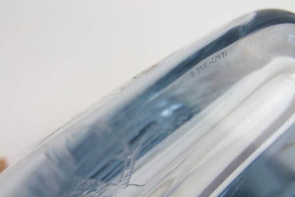 Swedish Blue Crystal Vase by Asta Strömberg for Strömbergshyttan, 1950s-WIX-1700379