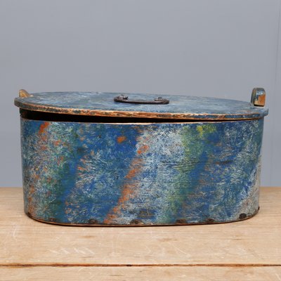 Swedish Box with Original Painting, 1790s-VAP-639191