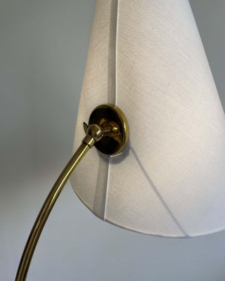 Swedish Brass Adjustable Witches Hat Floor Lamp, 1950s-OE-1801581