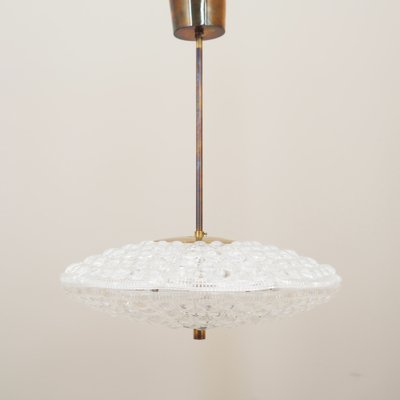 Swedish Brass Ceiling Light by Carl Fagerlund for Orrefors, 1960s-VND-1790219