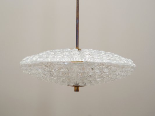 Swedish Brass Ceiling Light by Carl Fagerlund for Orrefors, 1960s-VND-1790219