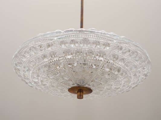 Swedish Brass Ceiling Light by Carl Fagerlund for Orrefors, 1960s-VND-1790219