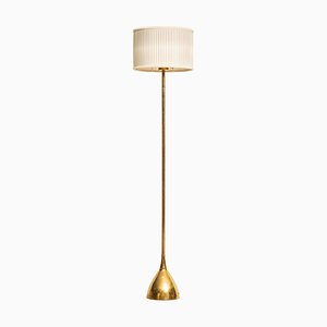 Swedish Brass Floor Lamp from Stilarmatur, 1950s-SC-587118