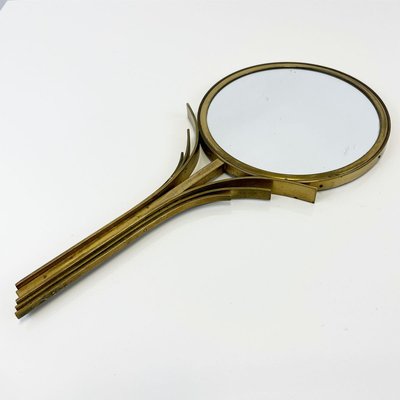 Swedish Brass Hand Mirror by Ivar Ålenius Björk for Ystad-Metall-SFW-910800