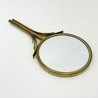 Swedish Brass Hand Mirror by Ivar Ålenius Björk for Ystad-Metall-SFW-910800