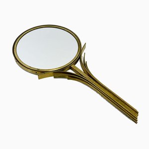 Swedish Brass Hand Mirror by Ivar Ålenius Björk for Ystad-Metall-SFW-910800