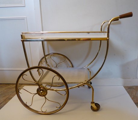 Swedish Brass Serving Cart by Josef Frank for Svenskt Tenn-AWL-904694