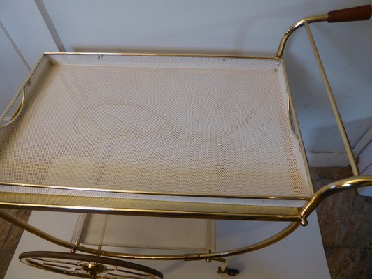 Swedish Brass Serving Cart by Josef Frank for Svenskt Tenn-AWL-904694