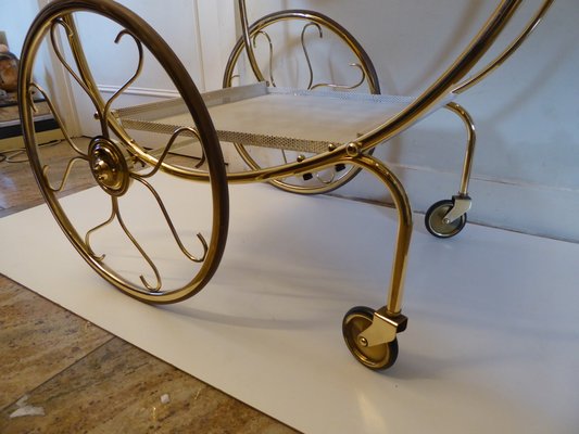 Swedish Brass Serving Cart by Josef Frank for Svenskt Tenn-AWL-904694