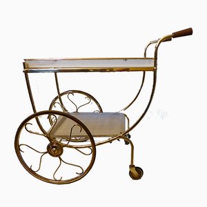 Swedish Brass Serving Cart by Josef Frank for Svenskt Tenn-AWL-904694