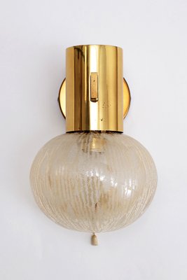 Swedish Brass Wall Lamp with Glass by Hans-Agne Jakobsen for Markaryd, 1960-EZZ-1771027