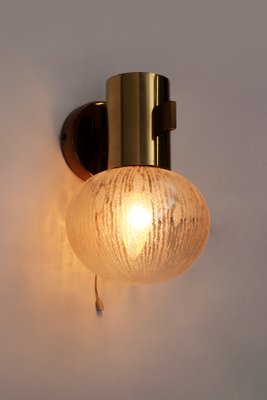 Swedish Brass Wall Lamp with Glass by Hans-Agne Jakobsen for Markaryd, 1960-EZZ-1771027