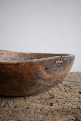 Swedish Burl Birch Bowl, 1850s-DAL-1799526