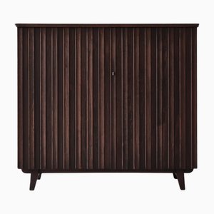 Swedish Cabinet in Stained Pinewood attributed to Göran Malmvall for Svensk Fur, 1940s-WRF-2020897