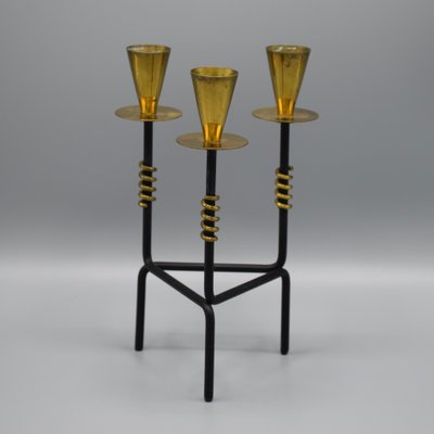 Swedish Candleholder in Brass and Metal by Nils Johan-RNM-1395741