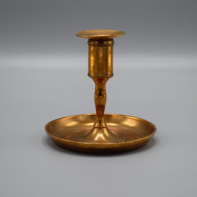 Swedish Candleholders in Brass, 1800s, Set of 2-RNM-1399066