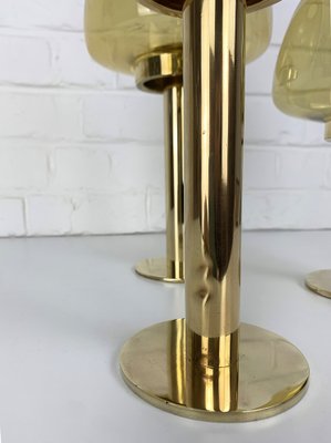 Swedish Candleholders in Brass by Hans-Agne Jakobsson for Markaryd, 1960s, Set of 3-ZM-1766089