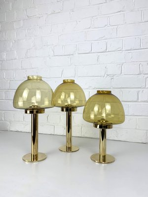 Swedish Candleholders in Brass by Hans-Agne Jakobsson for Markaryd, 1960s, Set of 3-ZM-1766089