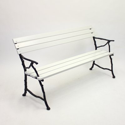 Swedish Cast Iron Garden Sofa, 1900s-KQ-1021664