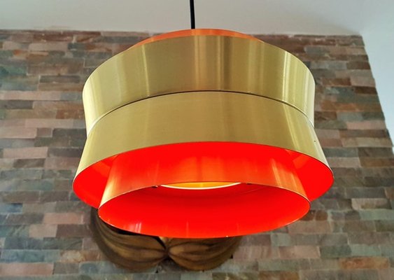 Swedish Ceiling Lamp by Carl Thore & Sigurd Lindkvist for Granhaga Metallindustri, 1960s-POM-556235