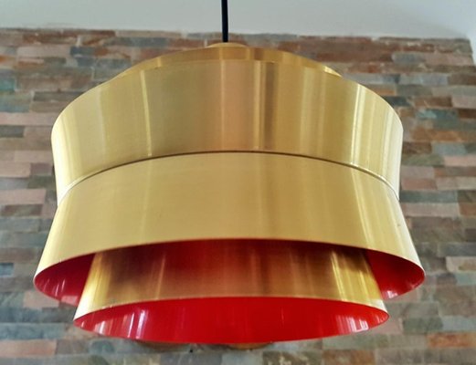 Swedish Ceiling Lamp by Carl Thore & Sigurd Lindkvist for Granhaga Metallindustri, 1960s-POM-556235