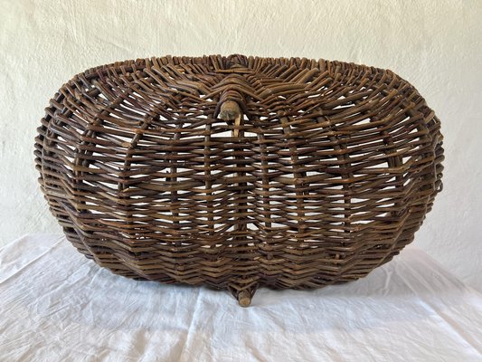 Swedish Country Handmade Willow Basket-IJL-1702232