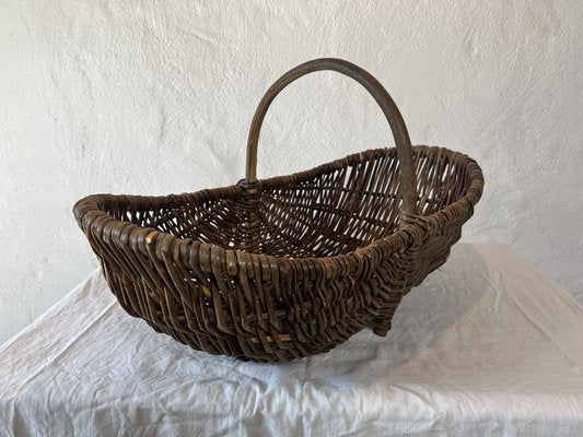 Swedish Country Handmade Willow Basket-IJL-1702232