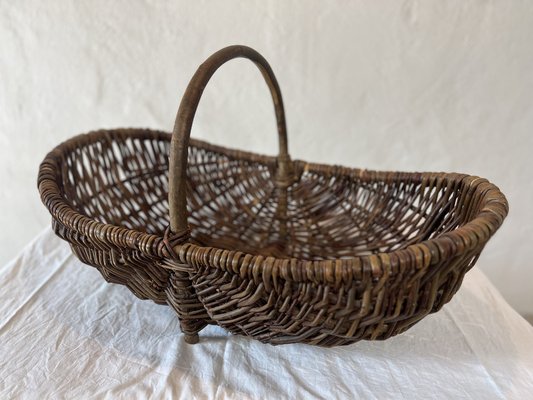 Swedish Country Handmade Willow Basket-IJL-1702232