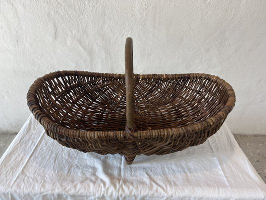 Swedish Country Handmade Willow Basket-IJL-1702232