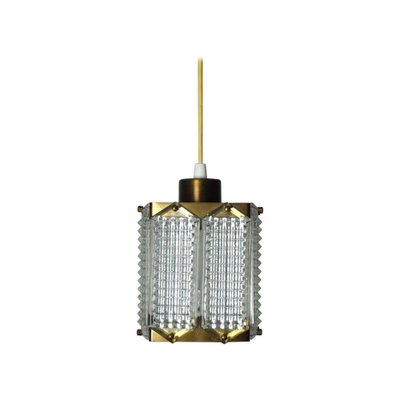 Swedish Crystal Ceiling Light by Wiktor Berndt for Flygsfors, 1950s-HPQ-1367044