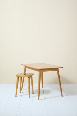 Swedish Desk and Stool by Malmvall Göran, 1940s, Set of 2-QWP-811572